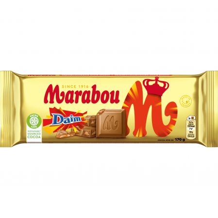 Piena šokolāde MARABOU Daim, 170 g (450-27853)