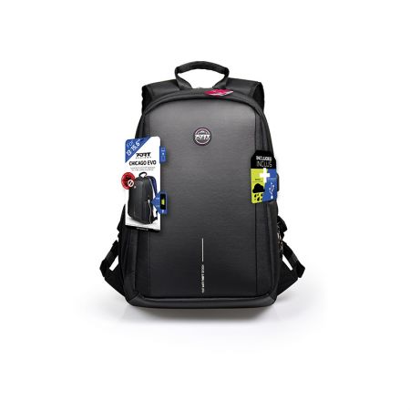 Mugursoma PORT CHICAGO EVO ANTI-THEFT 13/15.6', melna (200-12549)
