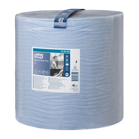 Industriālais papīrs TORK Advanced 420 W1, 2 sl., 1500 lapas rullī, 36.9 cm x 510 m, zilā krāsā (400-02843)