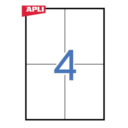 Uzlīmes APLI ILC ar izmēru 105x148mm, 100 loksnes/4 uzlīmes loksnē (03058) (100-00407)