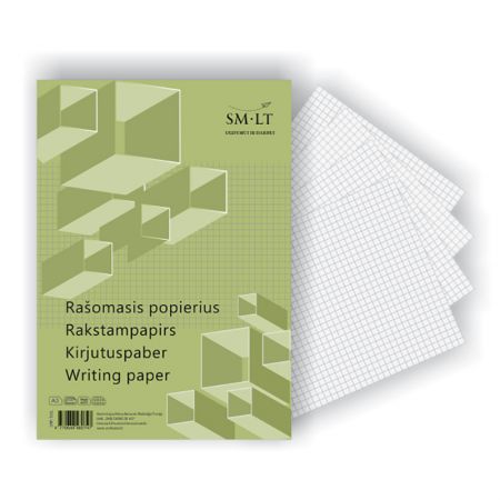 Rakstāmpapīrs SMLT rūtiņu, A3 formāts, 100 loksnes (100-00853)