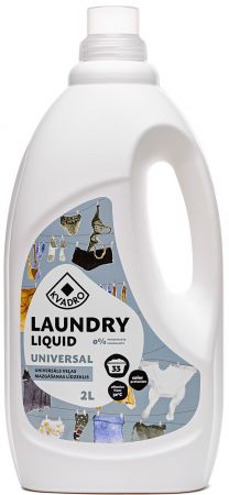 Veļas mazgāšanas līdzeklis KVADRO Universal, 2l (400-08690)