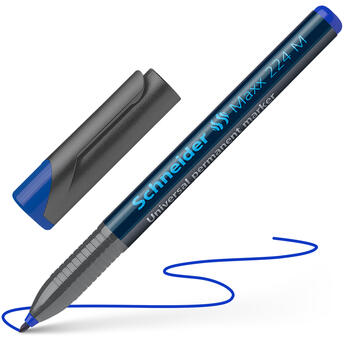 Noturīgais marķieris SCHNEIDER kodoskopa plēvēm OHP Maxx 224M, 1 mm, zils (200-03058)