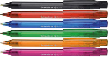 Lodīšu pildspalva SCHNEIDER FAVE 1.0 mm assorti korpuss zila tinte (200-05280)