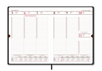 Plānotājs IMPERIAL 2027, PU, A4, mīkstie vāki, nedēļa,sarkans brūns (Baltic) (100-11749)