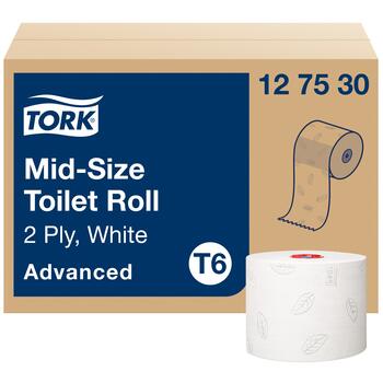 Tualetes papīrs TORK Advanced Compact T6, 2 sl., 9.9 cm x 100 m, baltā krāsā (400-03689)