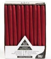 Galda sveces, D 2,2 x 25 cm, bordo, 50 gab. (400-08287)