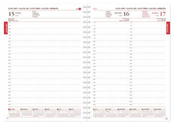 Plānotājs SENATOR DAY Spirex 2027, A4, PU, A4, mākslīga āda, tumši brūna (100-01091)