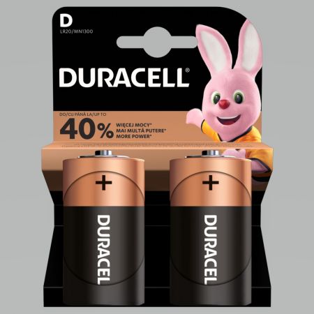 Baterija Duracell D Basic, LR20, 2 gab./iepak. (250-01284)
