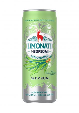 Limonāde Limonati by BORJOMI, tarhūns, bundžā, 0.33l (DEP) (450-23012)