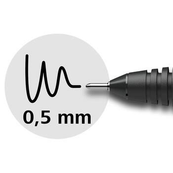 Pildspalva rolleris SCHNEIDER XTRA 805 0.5mm, melns korpuss, melna (200-00639)
