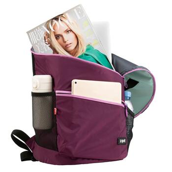 Mugursoma, ZIPIT, Looper mugursoma, BP-NL5, violeta un piparmētru zaļa (550-05838)