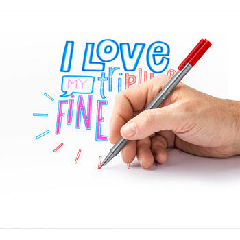 Flomasterveida pildspalvas STAEDTLER Triplus, 0.3 mm, 6 pasteļu krāsas (200-13358)