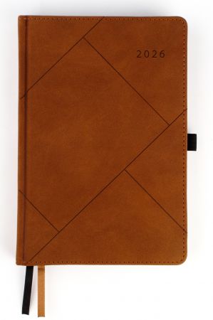 Plānotājs FASHION SPECIAL EDITION 2027, PU, A5, diena, brūna krāsa (Latviešu valodā) (100-09662)