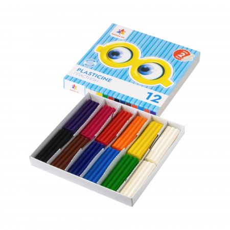 Krāsains plastilīns GAMMA, 12 gab., 12g (200-16590)