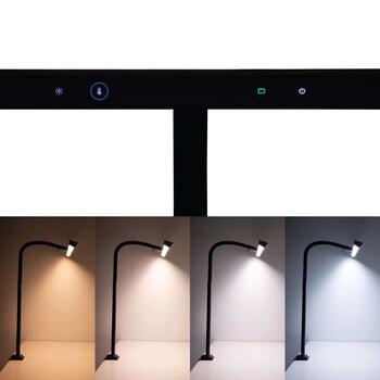 LED galda lampa MAUL Gate, ekrāna apgaismošanai, melna (250-08969)