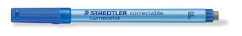 Dzēšamais OHP marķieris STAEDTLER LUMOCOLOR 305 F 0.6 mm zils (200-10592)