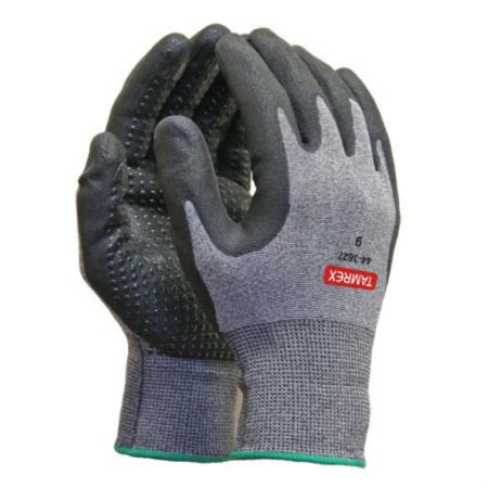 Darba cimdi TAMREX Grey Diamond, ar nitrila putu pārklājumu, izmērs L (400-01942)