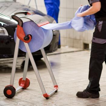 Industriālais papīrs TORK Advanced 420 W1, 2 sl., 1500 lapas rullī, 36.9 cm x 510 m, zilā krāsā (400-02843)