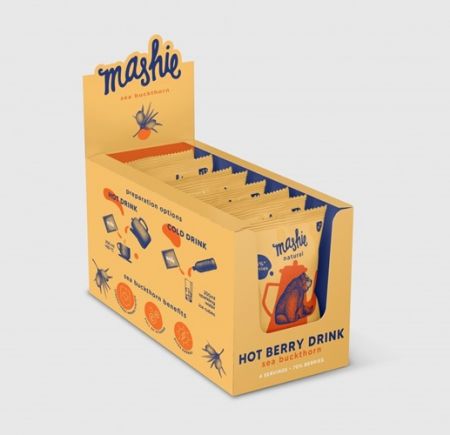 Karstais ogu dzēriens MASHIE Smiltsērkšķu, 4x40ml (450-24888)