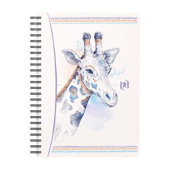 Piezīmju grāmatiņa ar spirāli OXFORD BOHO CHIC, A5, 60 lapas, 90 gsm, rūtiņu (100-10172)