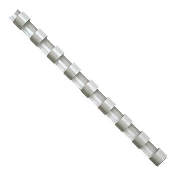 Plastmasas spirāles FELLOWES, 19mm, 100 gab./iepak., baltas (250-01067)