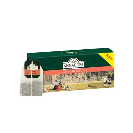 Melnā tēja AHMAD CLASSIC BLACK 25 maisiņi x 2 g  paciņā (450-04257)