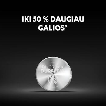 Baterija DURACELL 2016, 2 gab. (250-07292)