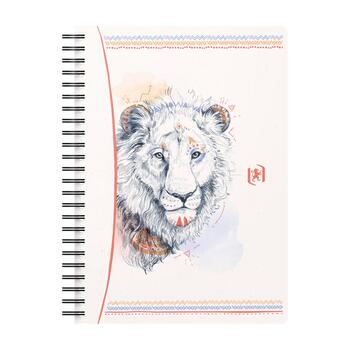 Piezīmju grāmatiņa ar spirāli OXFORD BOHO CHIC, A5, 60 lapas, 90 gsm, rūtiņu (100-10172)