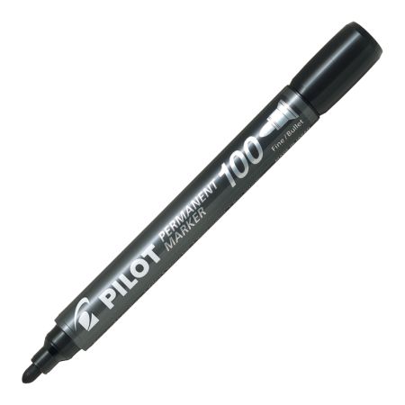 Noturīgais marķieris PILOT MARKER 100 konisks serdenis, melns (200-10698)