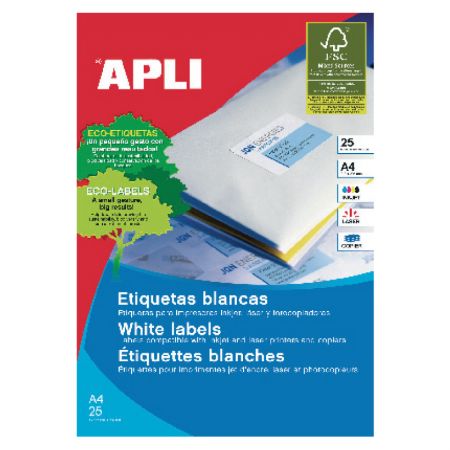 Uzlīmes APLI ILC ar izmēru 70x37mm, 25 loksnes/24 uzlīmes loksnē (10818) (100-00397)