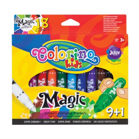 Flomasteri COLORINO MAGIC 9 + 1 krāsas (200-08896)