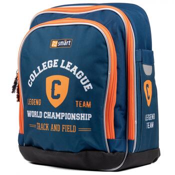 Skolas mugursoma SMART H-55 "College League", zila (550-05774)