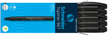Pildspalva liners SCHNEIDER TOPLINER 967, 0.4mm, melns korpuss, melna (200-00572)
