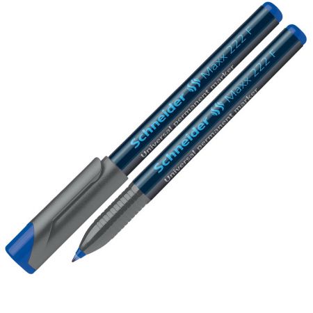 Noturīgais marķieris SCHNEIDER kodoskopa plēvēm OHP Maxx 222F, 0.7mm, zils (200-03056)