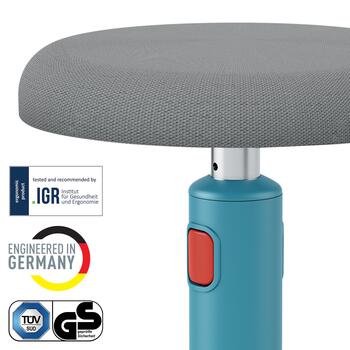 Ergonomisks krēsls Leitz Ergo Cosy, divi vienā, zils (350-01590)