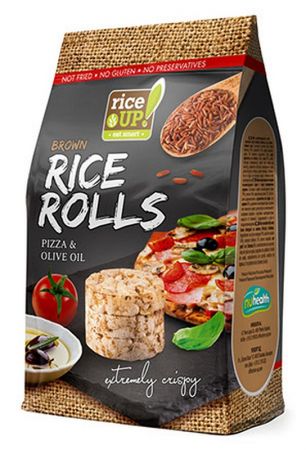 Brūno rīsu galetes Mini RICE UP čipsi ar picas garšvielām un olīveļļu, 50g (450-24878)