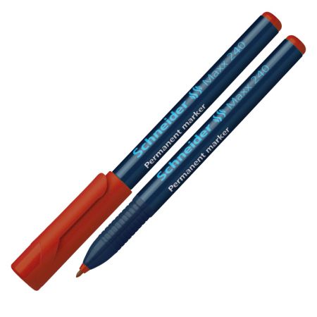 Noturīgais marķieris SCHNEIDER Maxx 240 konisks 1-2mm, sarkans (200-01481)