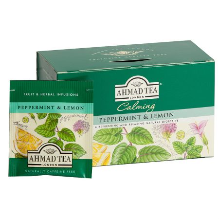 Tēja AHMAD Alu PEPPERMINT & LEMON , 20 maisiņi x 1.5 g paciņā (450-00114)