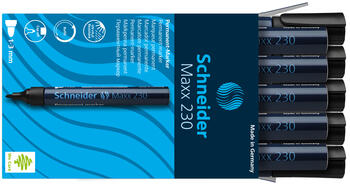 Noturīgais marķieris SCHNEIDER Maxx 230 konisks, 1-3 mm, melns (200-01446)