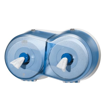 Tualetes papīra turētājs TORK SmartOne Mini Double, 240 x 416 x 180 mm, gaiši zilā krāsā (400-01693)