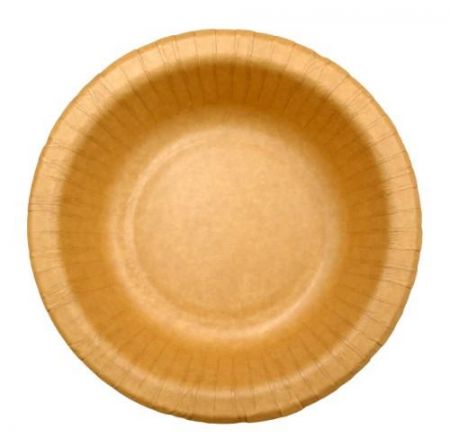 Vienreizējās lietošanas bļodas, brūns, papīrs/bioloģiski noārdāms pārklājums, D 19 cm, 50 gab. (400-09311)