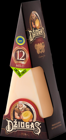 Cietais siers DŽIUGAS Mild, 40%, 12 mēn., 180 g (450-06440)