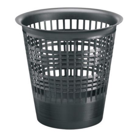 Papīrgrozs FORPUS 10 l apaļš, melns (400-02115)