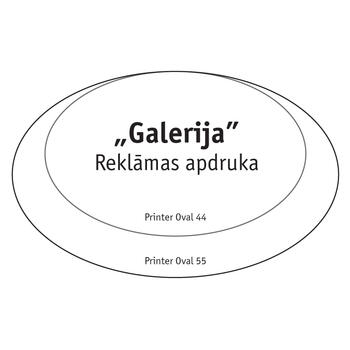 Zīmogs COLOP Printer Oval 44, melns korpuss, zils spilventiņš (650-00191)