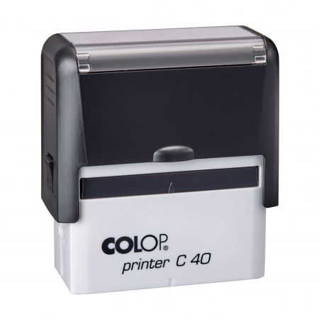 Zīmogs COLOP Printer C40, melns korpuss, bez krāsas spilventiņš (650-03702)