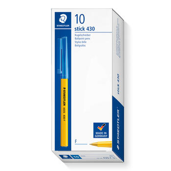 Lodīšu pildspalva STAEDTLER STICK 430F 0.7mm zila (200-00340)