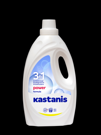 Veļas mazgāšanas līdzeklis KASTANIS 3in1 Power formula, 2.7l (400-08984)