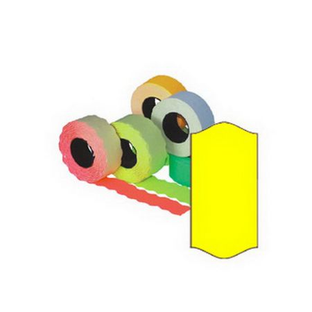 Marķēšanas pistoļu uzlīmes 26x12 mm, 5 gab., dzelteni (100-07942)