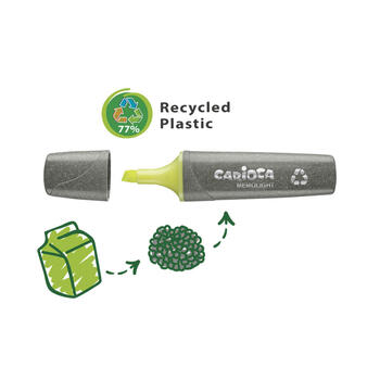 Marķieri CARIOCA ECOFAMILY MEMOLIGHT, 5mm, 4gab (200-13627)